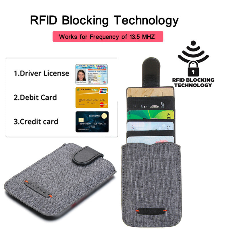 Men's Ultra-Slim RFID Blocking Wallet