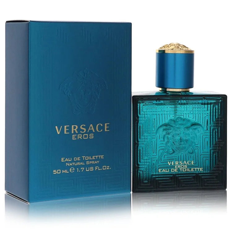 Versace Eros Eau de toilette spray 1.7 oz bottle and box