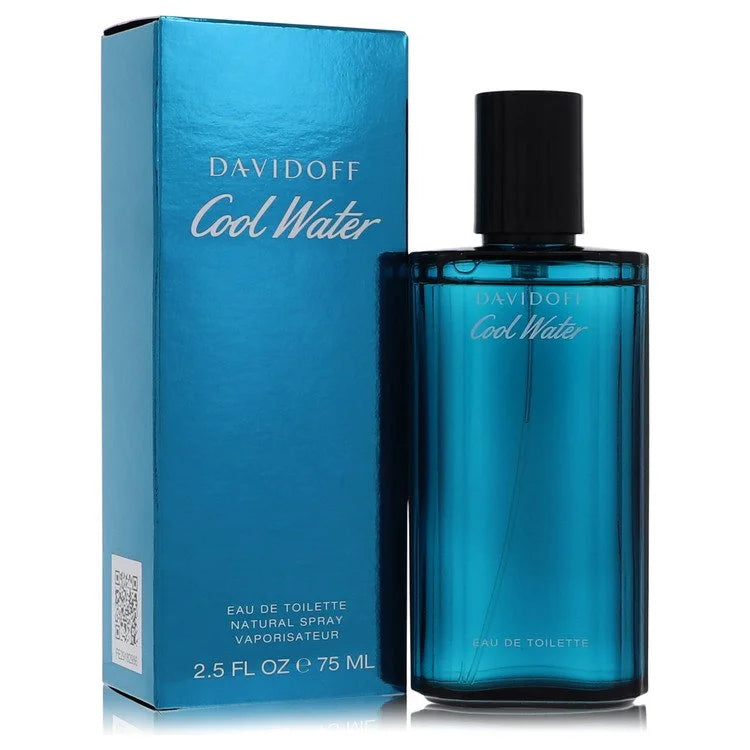 Cool Water by Davidoff eau de toilette spray 2.5 FL oz bottle and box