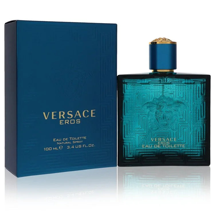 Versace Eros Eau de toilette spray 3.4 oz bottle and box