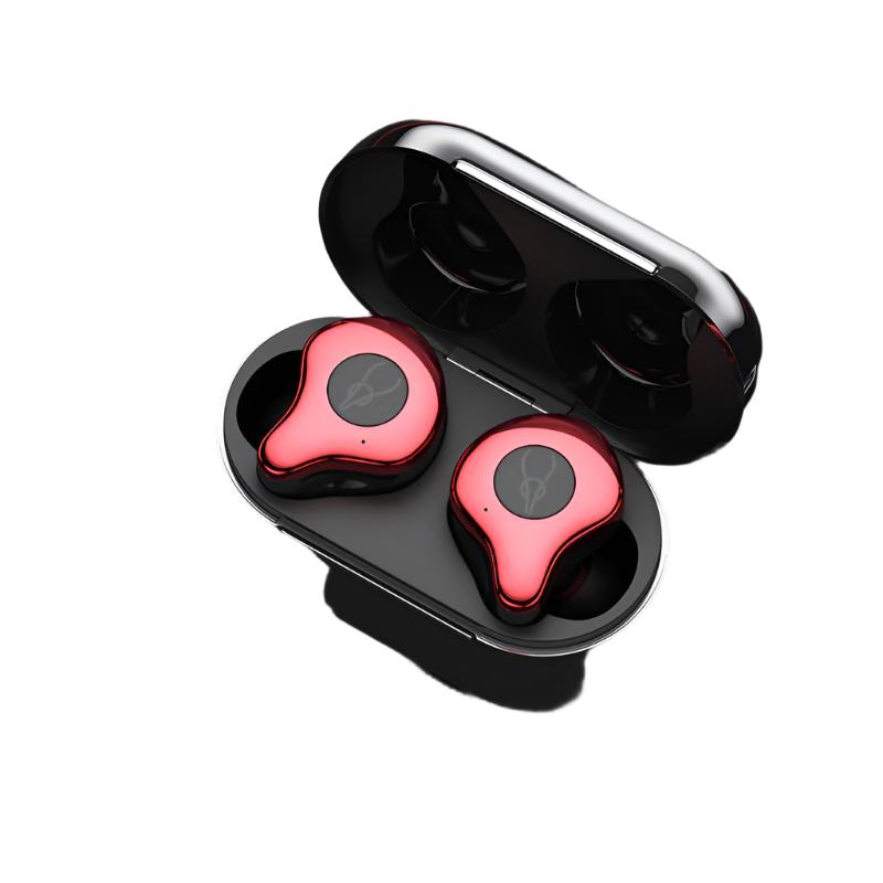 Red MH39 Stereo Bluetooth Earbuds