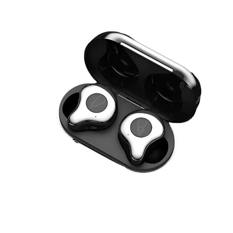 Silver MH39 Stereo Bluetooth Earbuds 