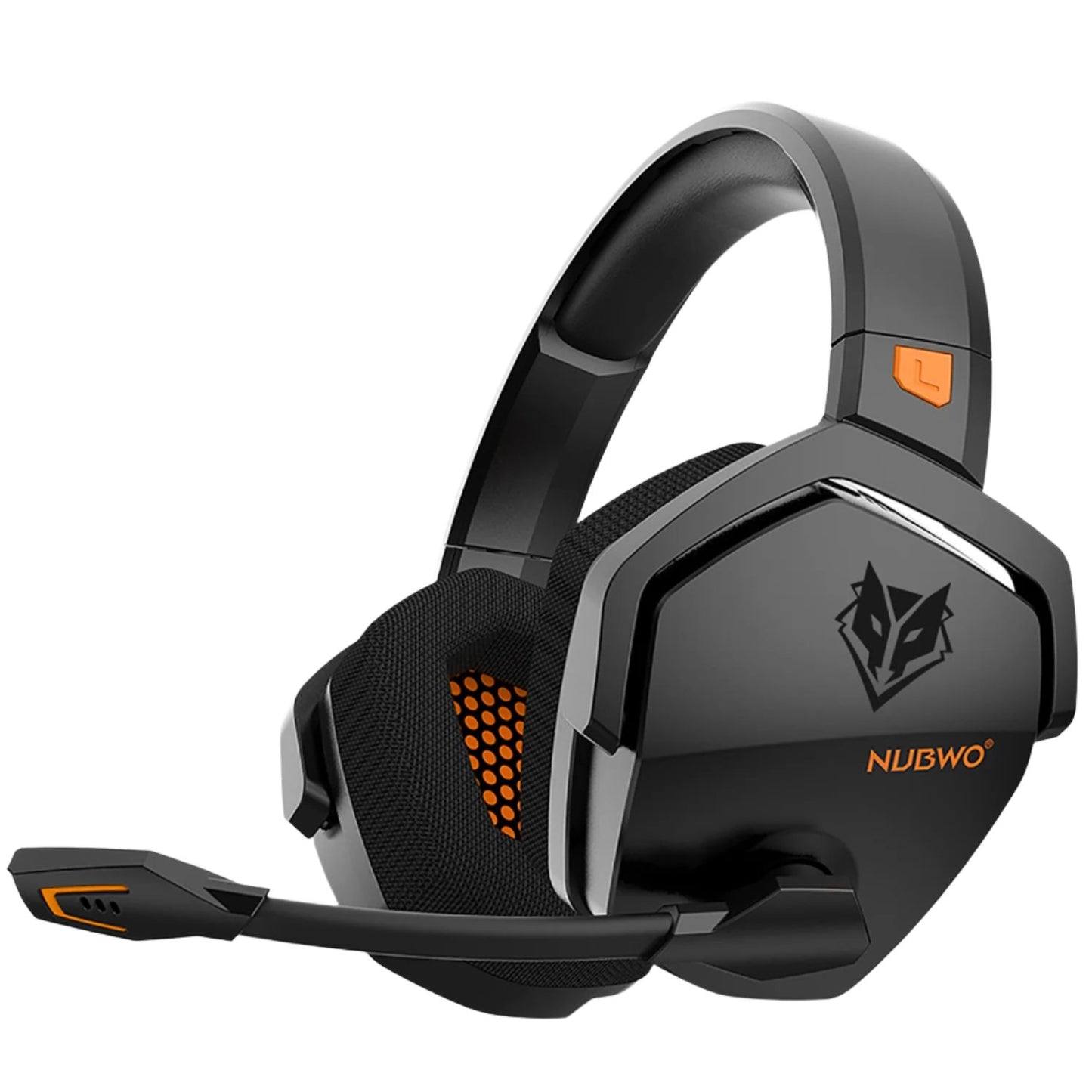 JQ692 Wireless Gaming Headset black with orange accent color
