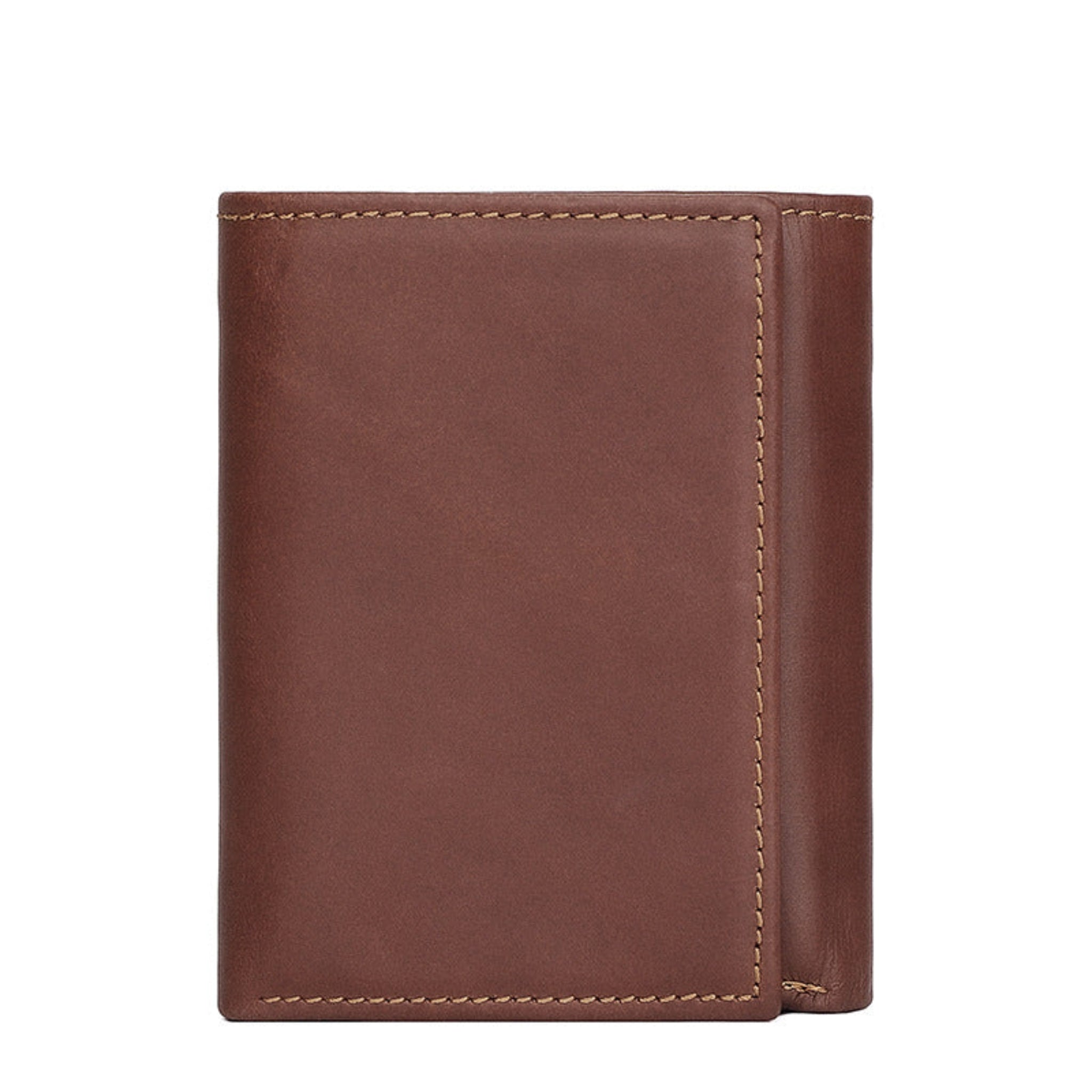 Men's Genuine Leather Trifold Wallet - RFID Blocking
