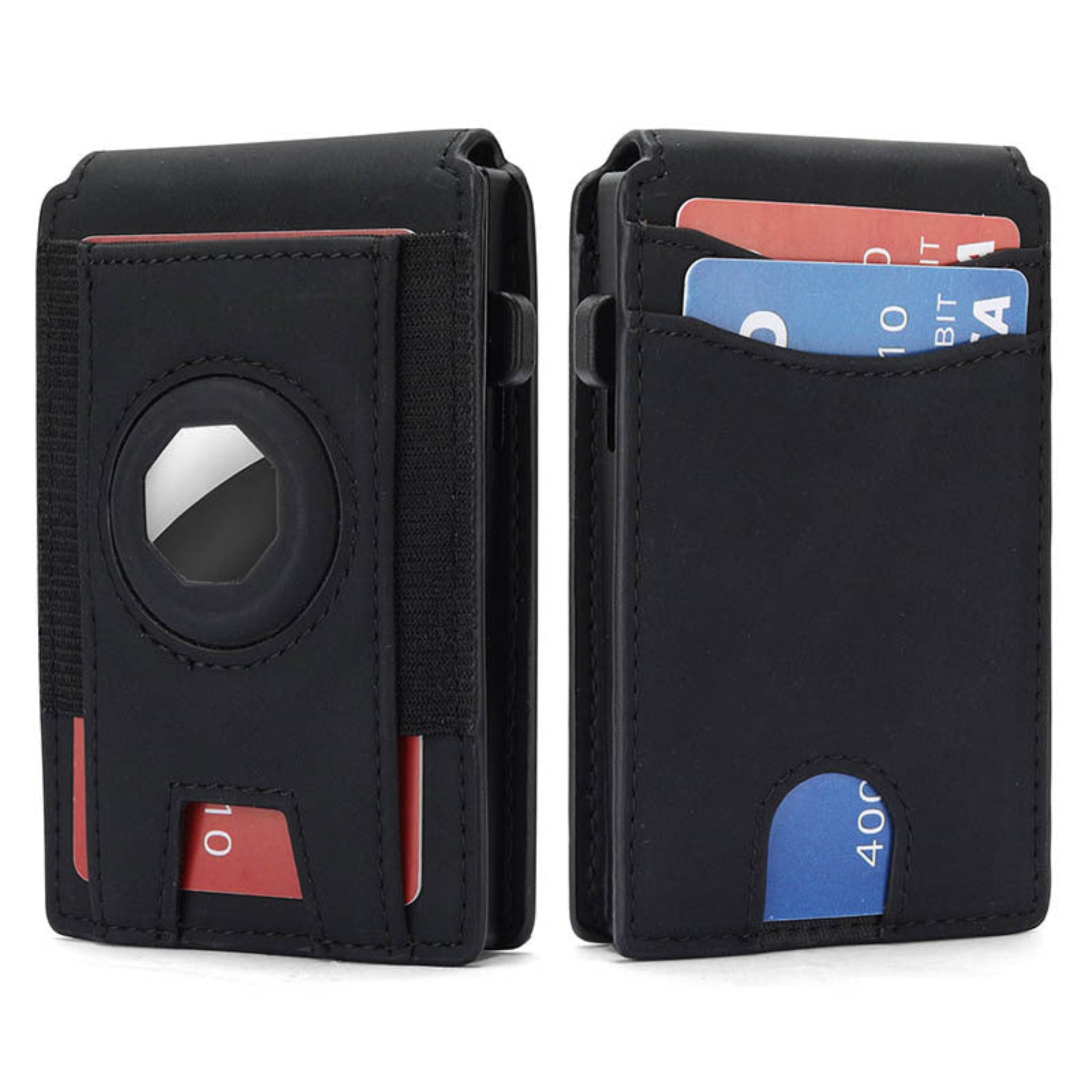 Men's Slim Cardholder Wallet - RFID Blocking with Tag Slot